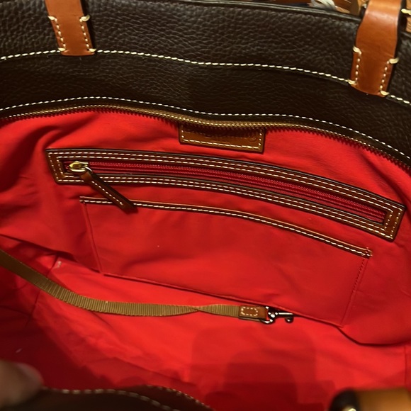 Dooney & Bourke Chocolate Pebble Tote-Medium - Picture 3 of 8